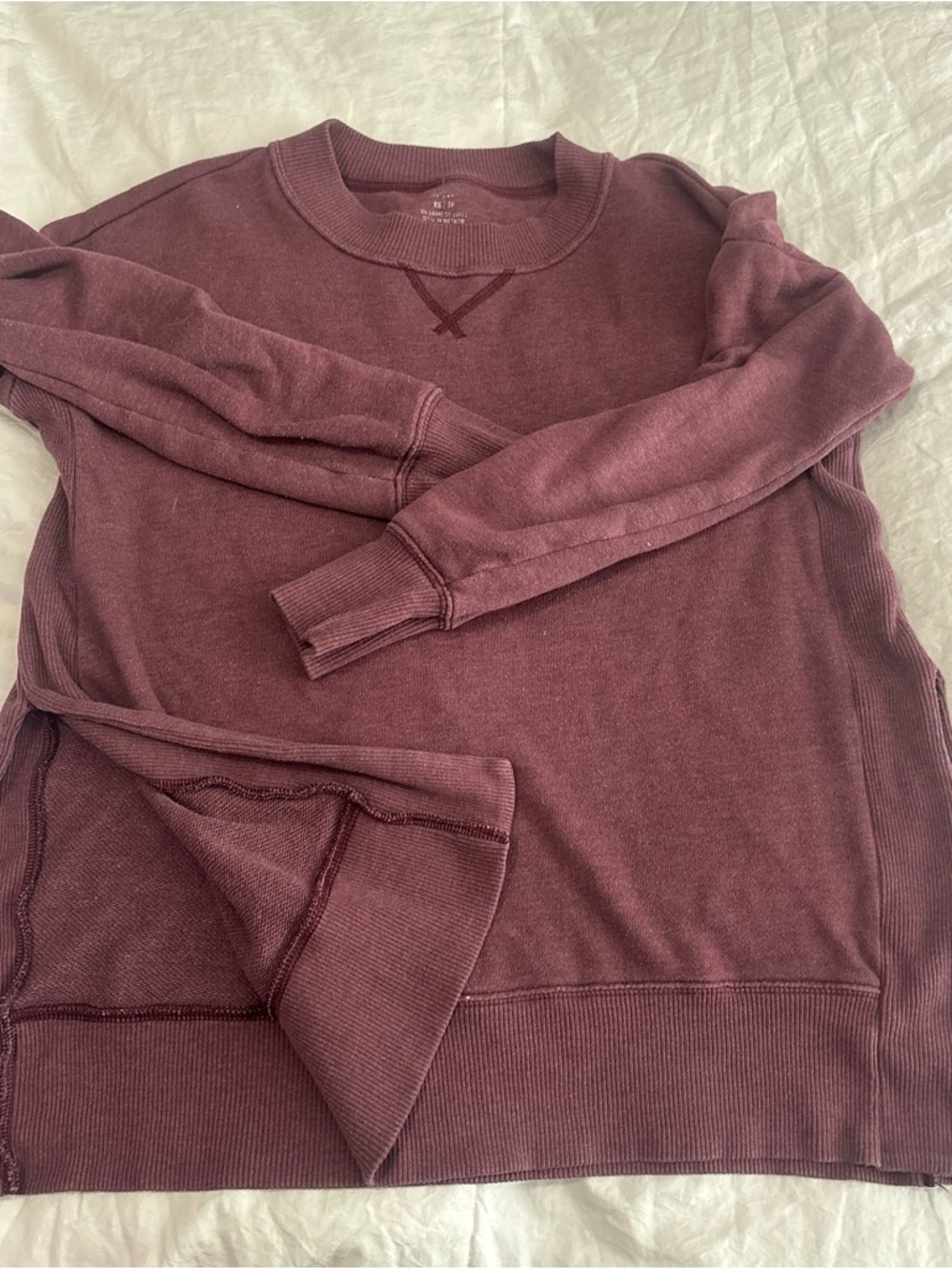 aerie Women's Crewneck Sweatshirt in Plum
